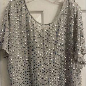 JENNIFER LOPEZ Sequinned Embellished Top Size XL